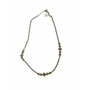 Lia Sophia Womens Matte Gold Celtic Style Necklace Lobster Clasp